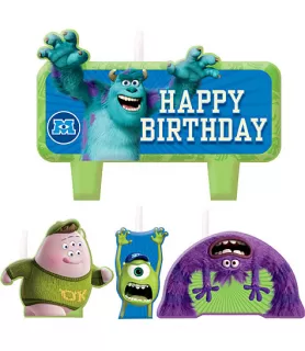 Monsters University Inc. Molded Cake Candle Set (4pc)