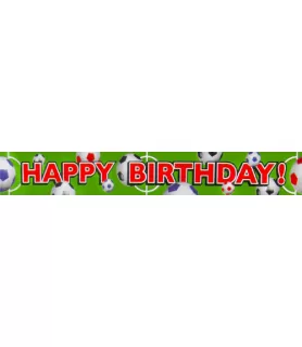 Soccer Ball Happy Birthday Banner (12 feet)