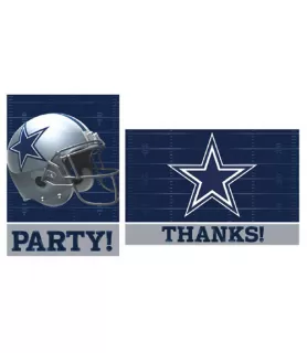 NFL Dallas Cowboys Invitations and Thank You Notes w/ Envelopes (8ct ea.)