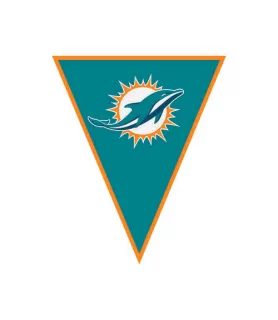 NFL Miami Dolphins Plastic Flag Banner (12ft)