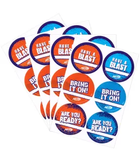 Nerf Stickers (4 sheets)