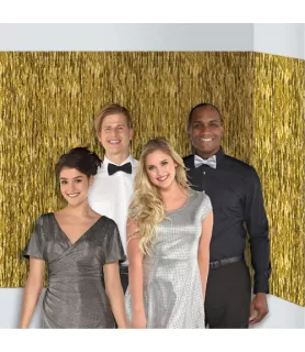 New Year's Gold Plastic Room Roll (1ct)