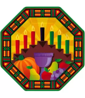 Kwanzaa Small Paper Plates (8ct)