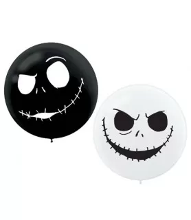 Nightmare Before Christmas 'Jack Skellington' Jumbo Latex Balloons (2ct)