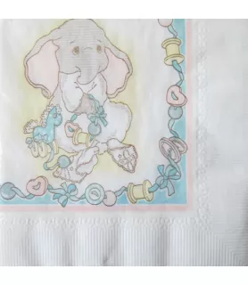 Nursery Rhymes 'Baby Elephant' Vintage Small Napkins (30ct)