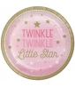 1st Birthday 'One Little Star Girl' Large Paper Plates (8ct)