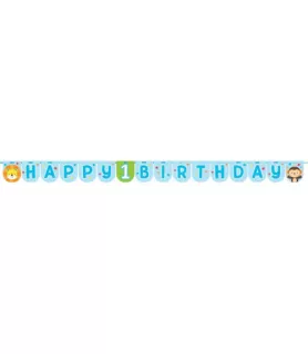 1st Birthday 'One is Fun Boy' Banner (1ct)