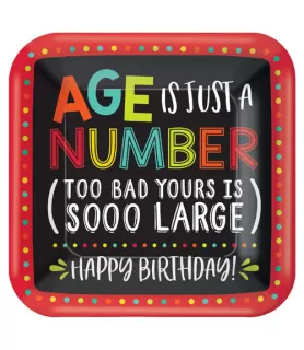 Over the Hill 'Party Animal' Extra Large Paper Plates (8ct)