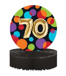Adult 70th Birthday Honeycomb Centerpiece (1ct)