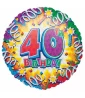 Over the Hill 40th Birthday Foil Mylar Balloon (1ct) Over the Hill 40th Birthday Foil Mylar Balloon (1ct)