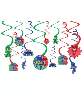 PJ Masks Hanging Swirl Decorations (12ct)