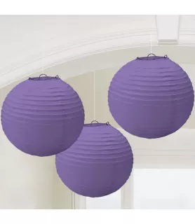 Purple Paper Lanterns (3ct)