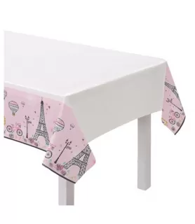 Bridal Shower 'A Day in Paris' Plastic Table Cover (1ct)