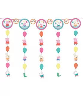 Peppa Pig 'Confetti Party' Hanging String Decorations (5pcs)