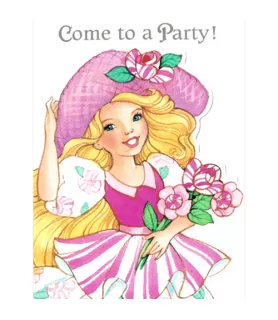 Peppermint Rose Vintage 1993 Invitations w/ Envelopes (8ct)