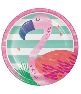 Hawaiian Luau 'Pineapple and Friends' Small Paper Plates (8ct)