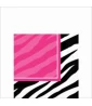 Zebra Stripes 'Pink and Black' Animal Print Small Napkins (16ct) Zebra Stripes 'Pink and Black' Animal Print Small Napkins (16ct)