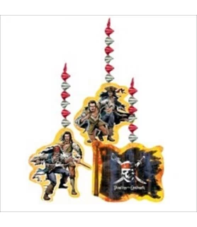 Pirates of the Caribbean Hanging Swirl Decoration (3ct)