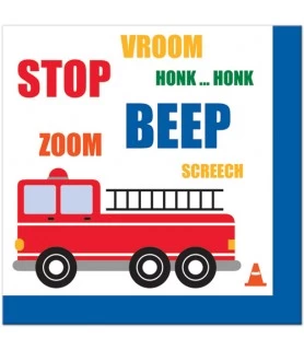Happy Birthday 'Traffic Jam' Lunch Napkins (16ct)