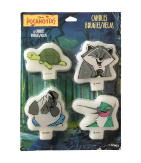 Pocahontas Vintage 1995 'Animals' Mini Candle Set (4pc)