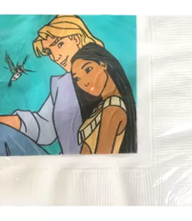 Pocahontas and John Smith Vintage 1995 Small Napkins (16ct)