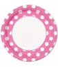 Pink Polka Dots Large Paper Plates (8ct) Pink Polka Dots Large Paper Plates (8ct)