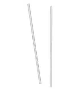 Silver Shiny Metallic Paper Straws (10ct)