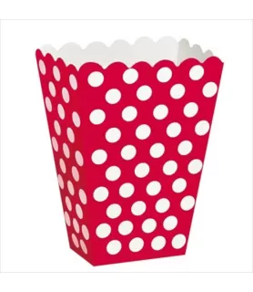 Red Polka Dots Favor Boxes (8ct)