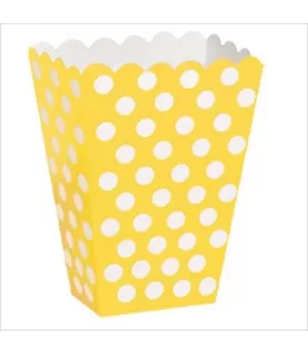 Yellow Polka Dots Favor Boxes (8ct)