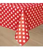 Red Polka Dots Plastic Table Cover (1ct) Red Polka Dots Plastic Table Cover (1ct)