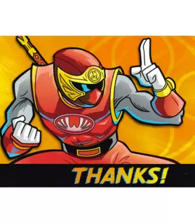 Power Rangers Vintage 2003 'Ninja Storm' Thank You Notes w/ Envelopes (8ct)