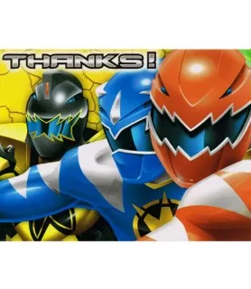 Power Rangers 'DinoThunder' Thank You Notes w/ Envelopes (8ct)