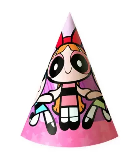 Powerpuff Girls Cone Hats (8ct)