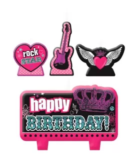 Princess Rocker Mini Candle Set (4ct)