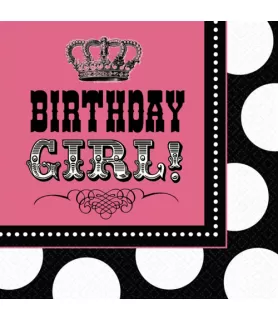 Princess Rocker 'Birthday Girl' Lunch Napkins (16ct)