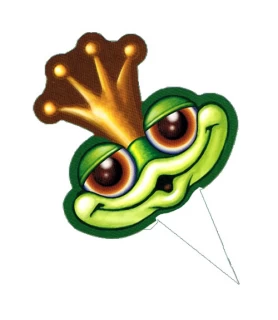 Storybook Princess 'Kiss the Frog' Jumbo Cupcake Picks / Toppers (10ct)