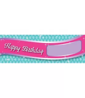 Princess Party Giant Customizable Banner (1ct)