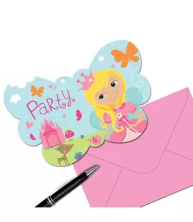Woodland Princess Invitations w/ Envelopes (8ct)