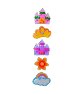 Princess Bubble Stickers (1 sheet)