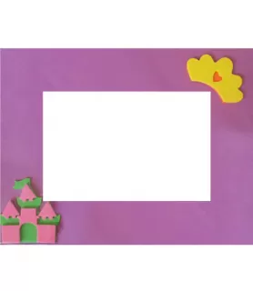 Princess Foam Picture Frame (1ct)