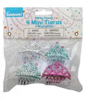 Princess Mini Tiaras / Favors (4pc)