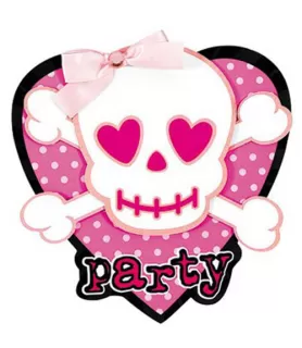 Punk Girl Novelty Invitations w/ Envelopes (8ct)