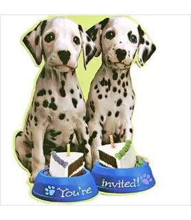 Puppy Party Invitations w/ Env. (8ct)