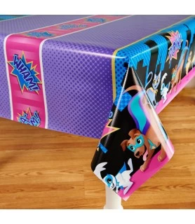 Superhero Pets Plastic Table Cover (1ct)