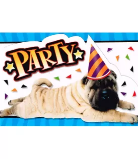 Party Animals Invitations w/ Envelopes (8ct)