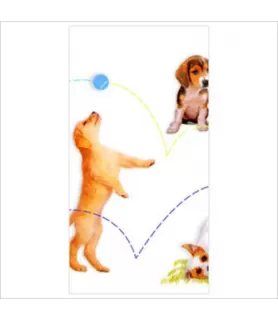 Puppy Party Plastic Table Cover (1ct)