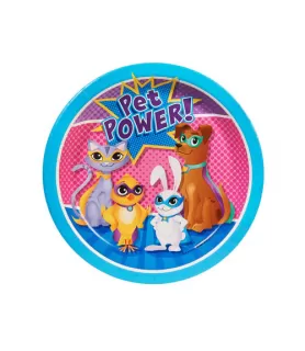 Superhero Pets Small Paper Plates (8ct)