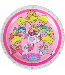 Quints Vintage 1990 Large Paper Plates (8ct)