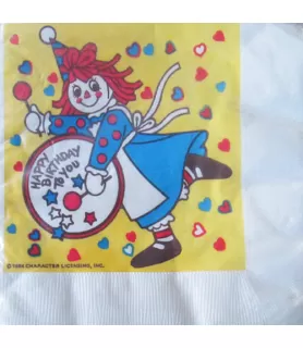 Raggedy Ann Vintage 1984 Small Napkins (16ct)