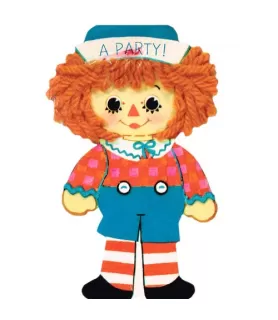 Raggedy Andy Vintage 1970s Invitations w/ Envelopes (8ct)